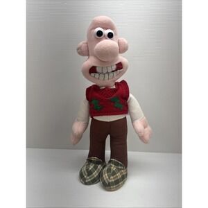 Vintage 1989 Wallace And Gromit "Wallace" 15" Plush Red Vest Soft Rare
